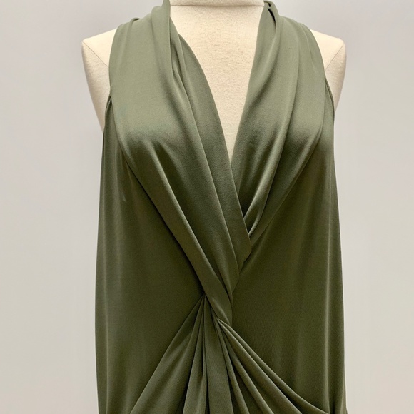 Mini Dress Halter Twisted Knot Top Tight Skirt - Picture 2 of 7